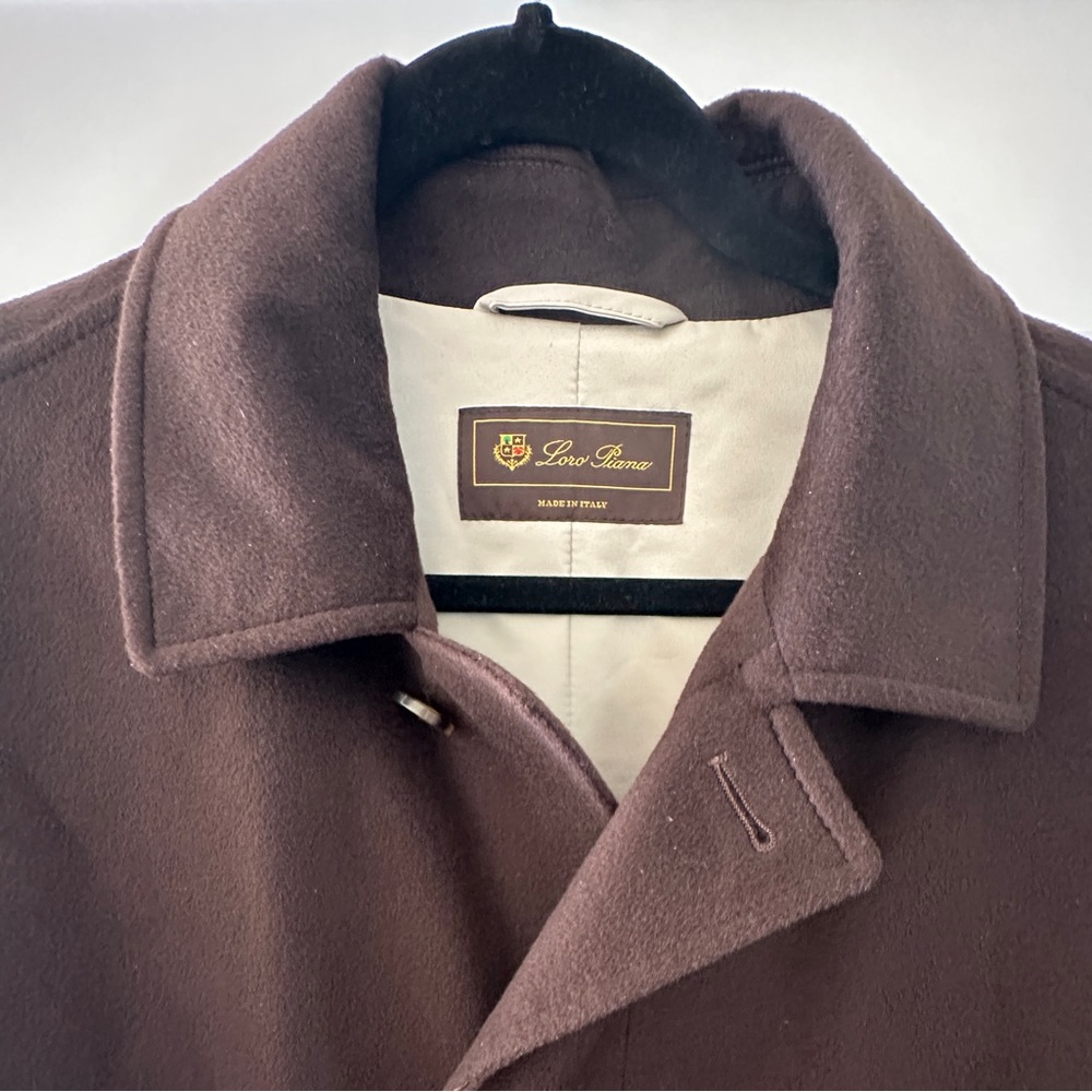 LORO PIANA: Storm System  - Long Jacket 💯% Cashmere Sz: Large - Picture 2 of 16